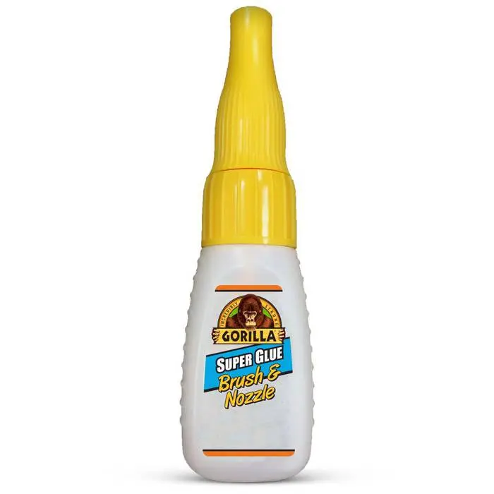 Gorilla Super Glue With Brush & Nozzle Applicator – 0.35-Ounce Precision Kit 1