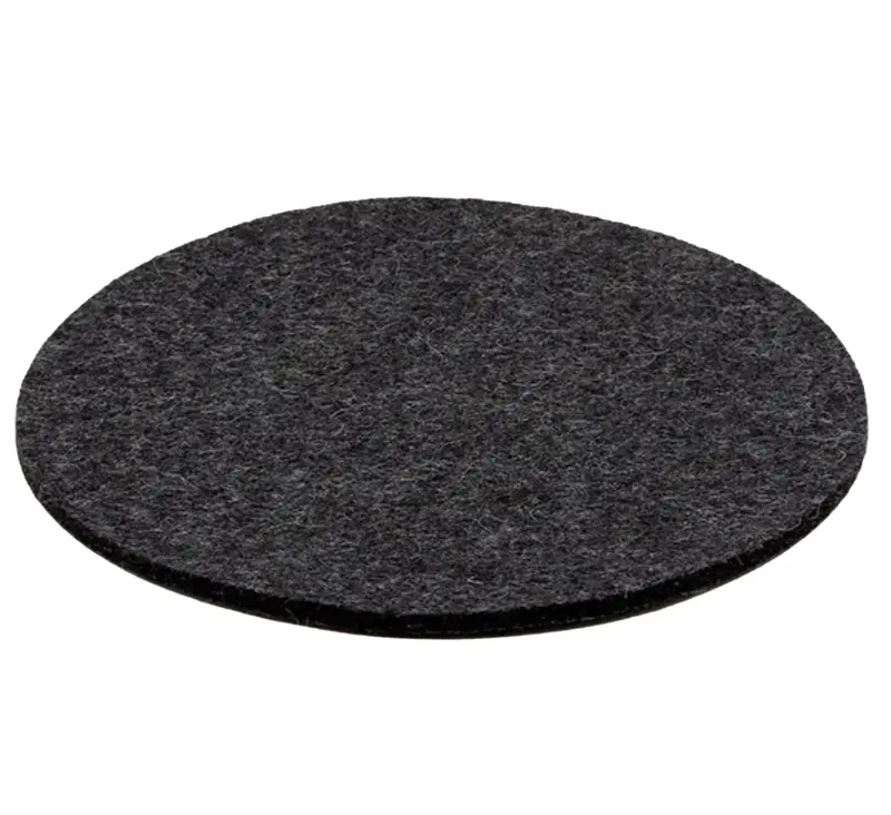Graf Lantz Charcoal 8-Inch Round Felt Trivet 1