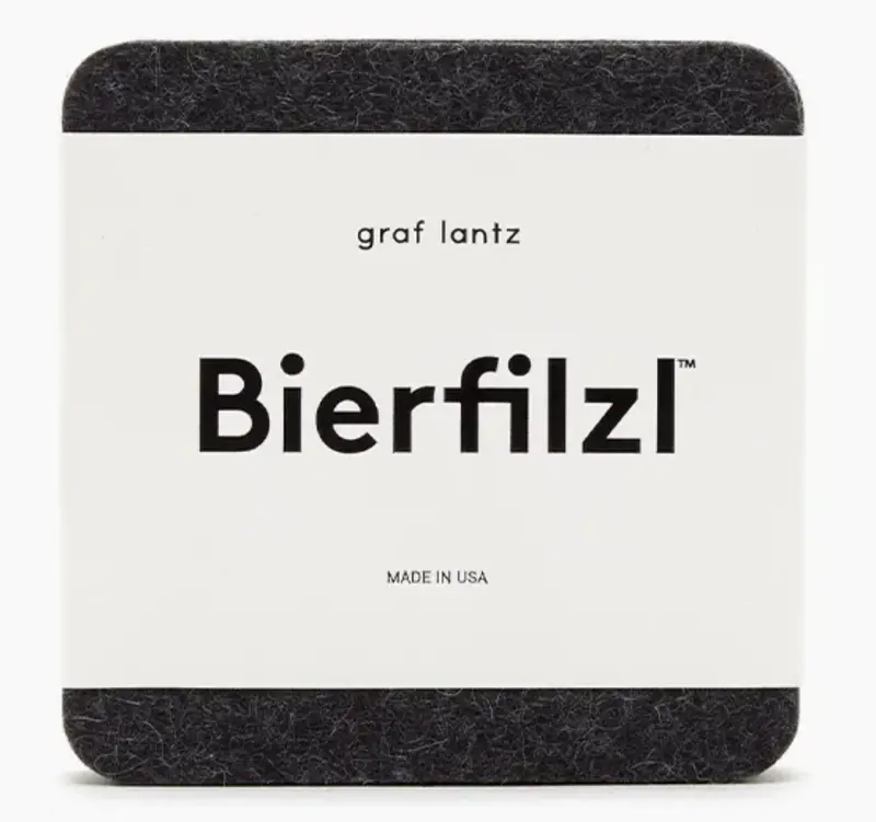 Graf Lantz Charcoal Square Felt Coasters – Set Of 4 1