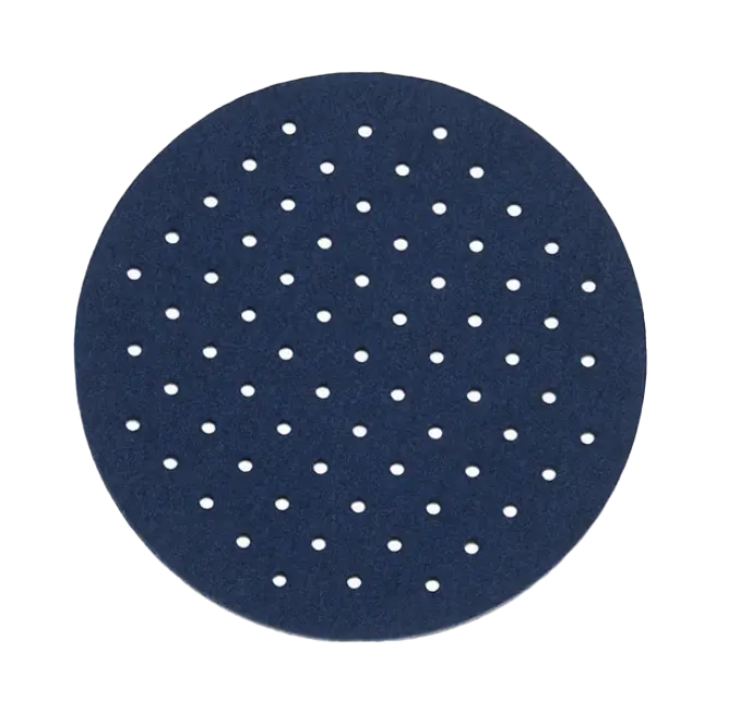 Graf Lantz Marine Blue Perforated Felt Trivet – 8-Inch Round 1