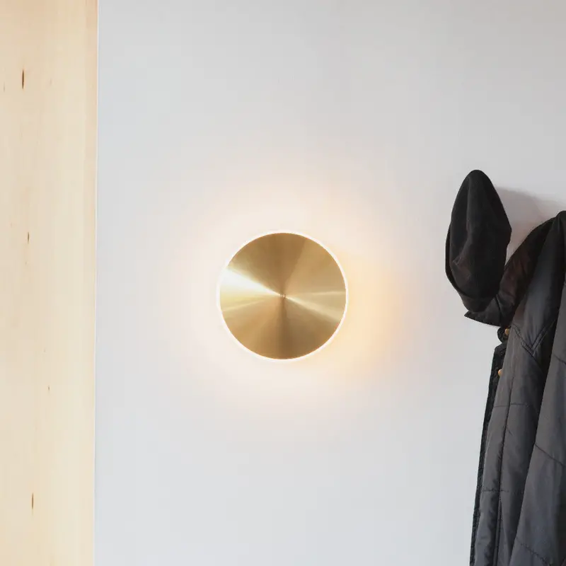 Graypants Chrona Brass Wall Sconce – Minimalist Ambient Lighting 1