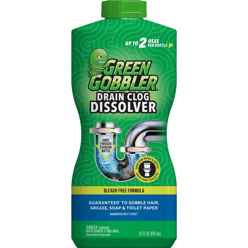 Green Gobbler Enzyme-Based Drain Cleaner – 31 Oz Liquid Formula 1