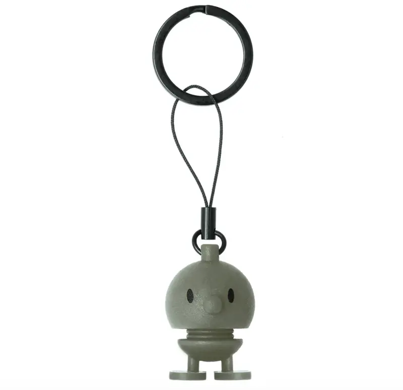 Green Hoptimist Keychain – Eco-Chic Mini Bobblehead For Bags Or Keys 1