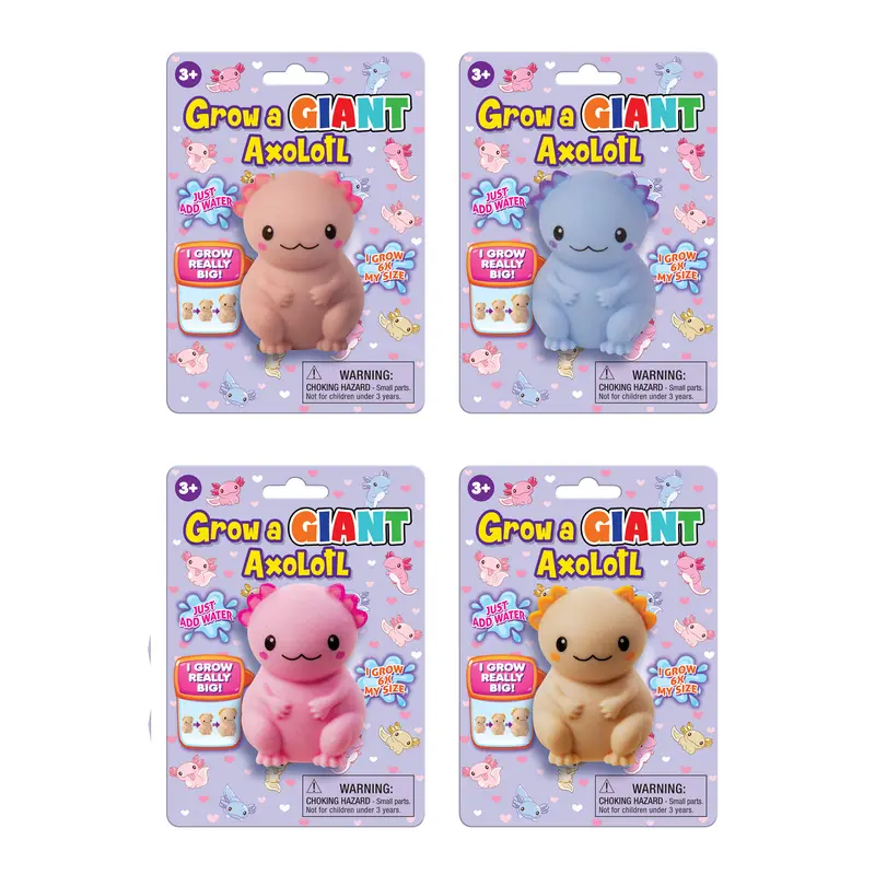 Grow-A-Giant Axolotl Kit – Colorful Living Toy With Growth Experience 1