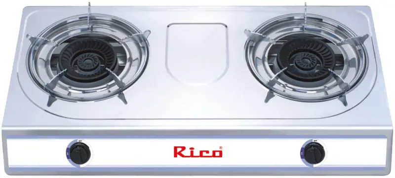 Gs1510 Rico Stainless Steel Double-Burner Gas Stove 1