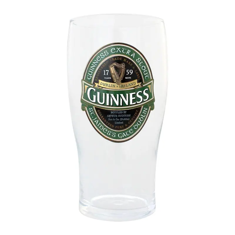 Guinness Ireland Pint Glass – Iconic Brand-Emblazoned Serving Vessel 1