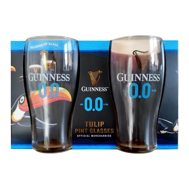 Guinness Non-Alcoholic 0.0 Pint Glass Duo 1