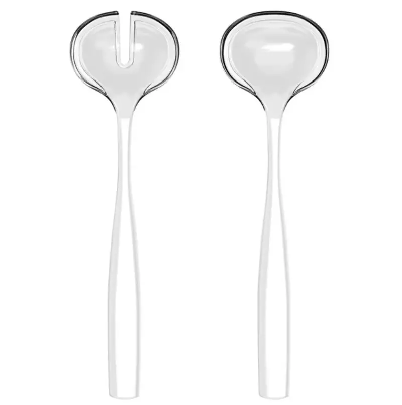 Guzzini Acrylic Salad Servers – Two-Piece Mother-Of-Pearl Set 1