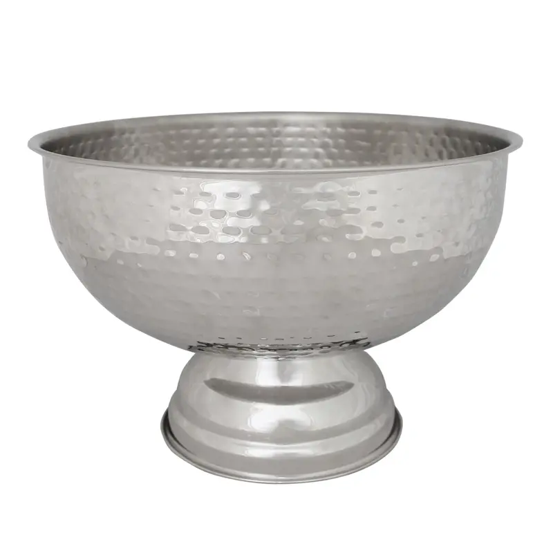 Hammered-Finish Stainless Steel Champagne Ice Bucket – 35Cm Capacity 1