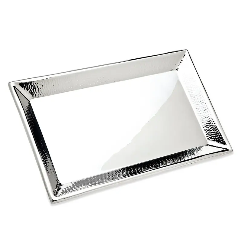 Hammered Metal Serving Tray 1