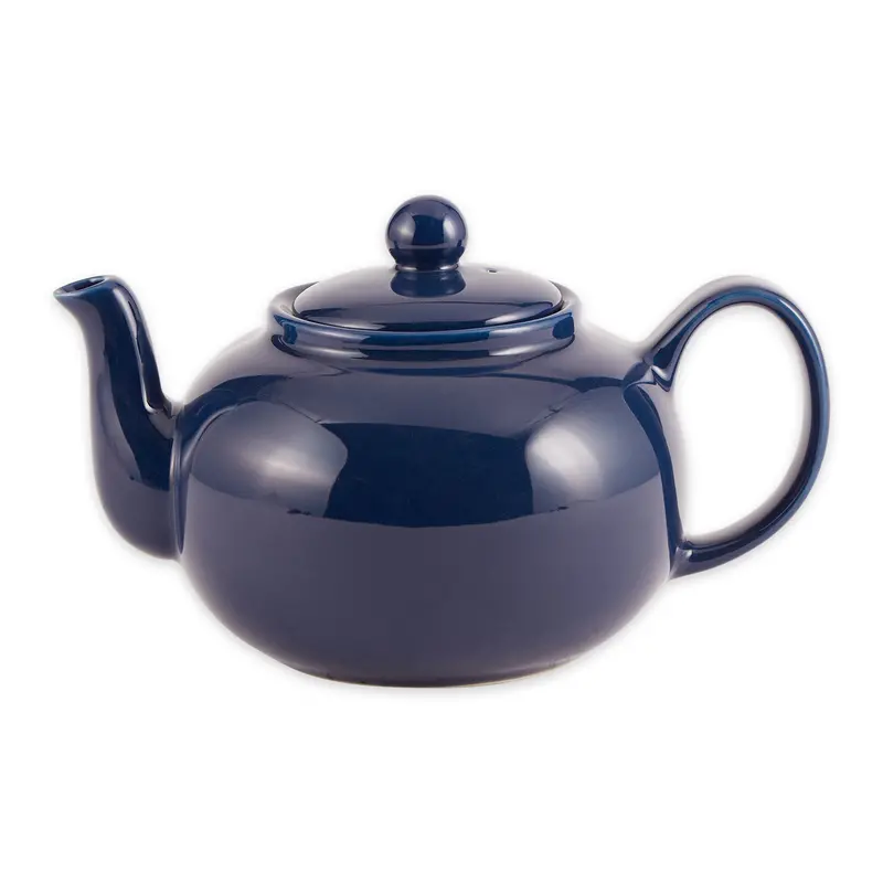 Handcrafted Blue Stoneware Teapot (16 Oz) 1