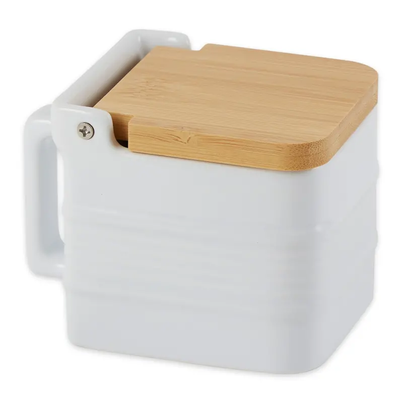 Handcrafted Stoneware Salt Storage Container 1