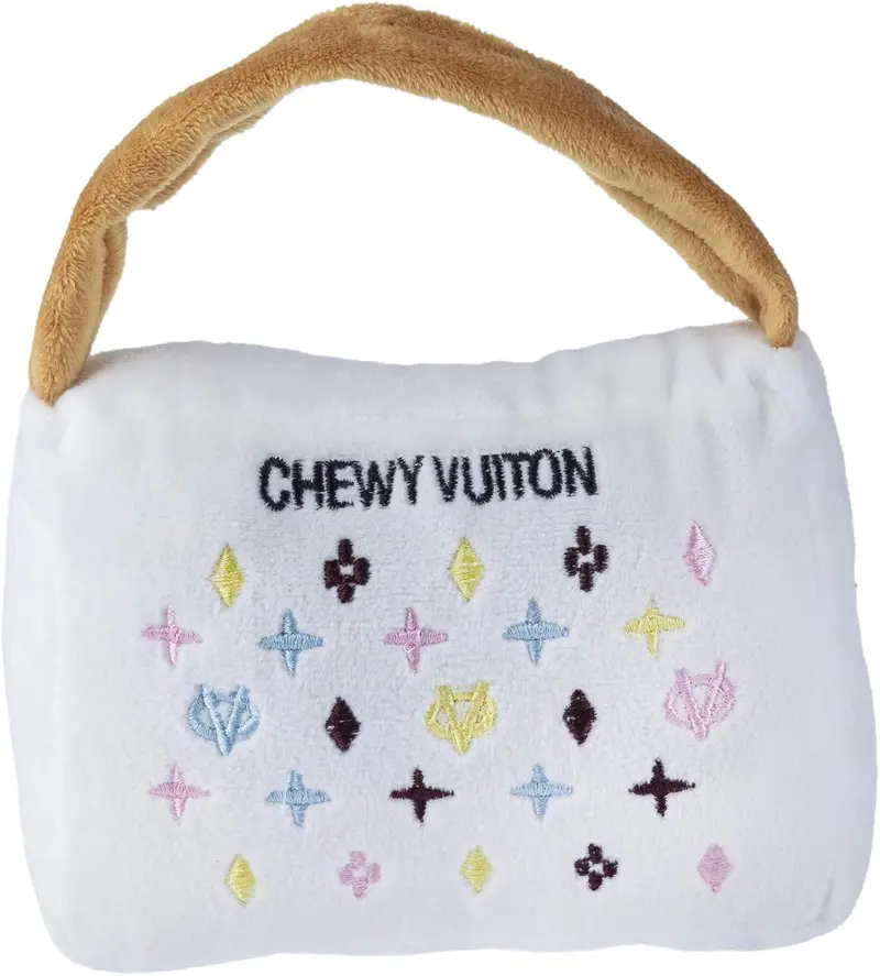 Haute Diggity Dog Chewy Vuiton Handbag Plush Toy For Dogs 1