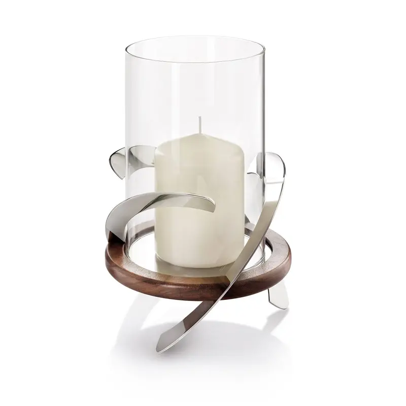 Helix-Designed Hurricane Lamp With Spiral Base 1