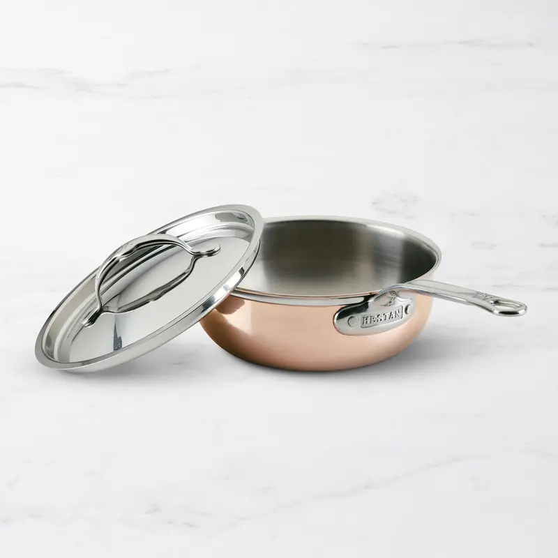 Hestan Copperbond 2-Quart Covered Saucier Pan 1