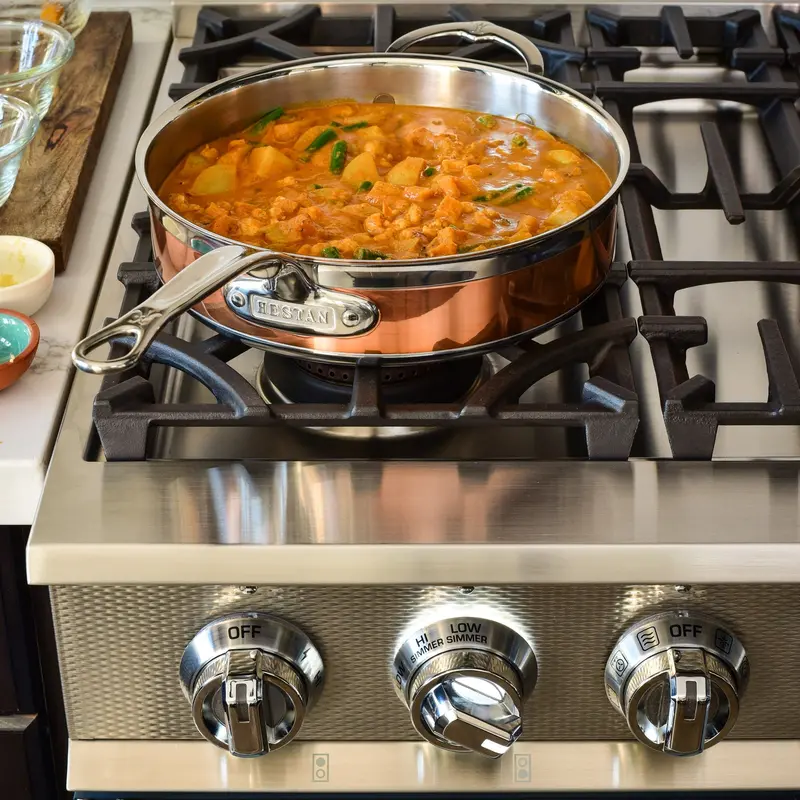 Hestan Copperbond 3.5-Quart Sauté Pan With Helper Handle 1