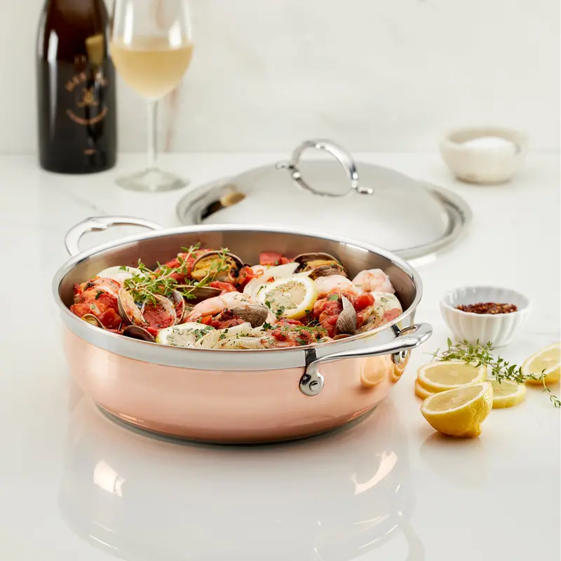 Hestan Copperbond 5-Quart Dutch Oven With Dome Lid 1