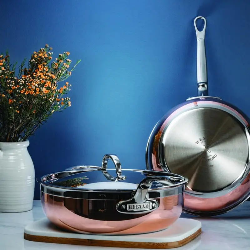 Hestan Copperbond Covered Essential Pan – 3.5-Quart With Helper Handle 1