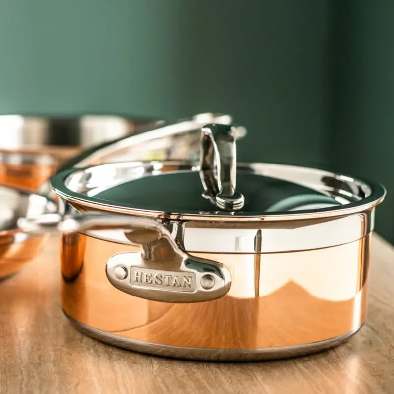 Hestan Copperbond Covered Saucepan – 2-Quart 1