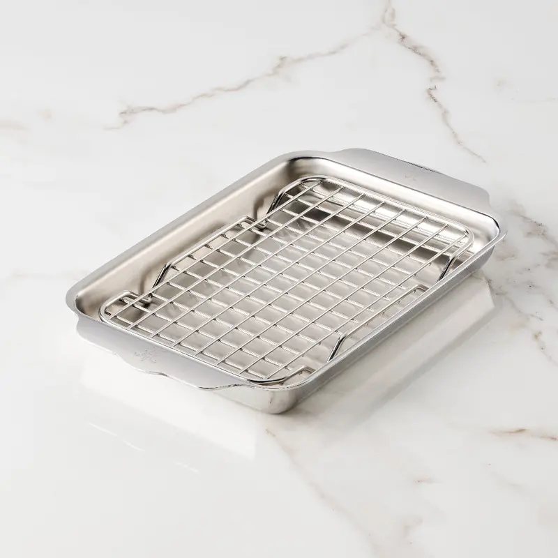 Hestan Ovenbond 1/8 Sheet Pan Set – Two-Piece Commercial-Grade Baking Kit 1