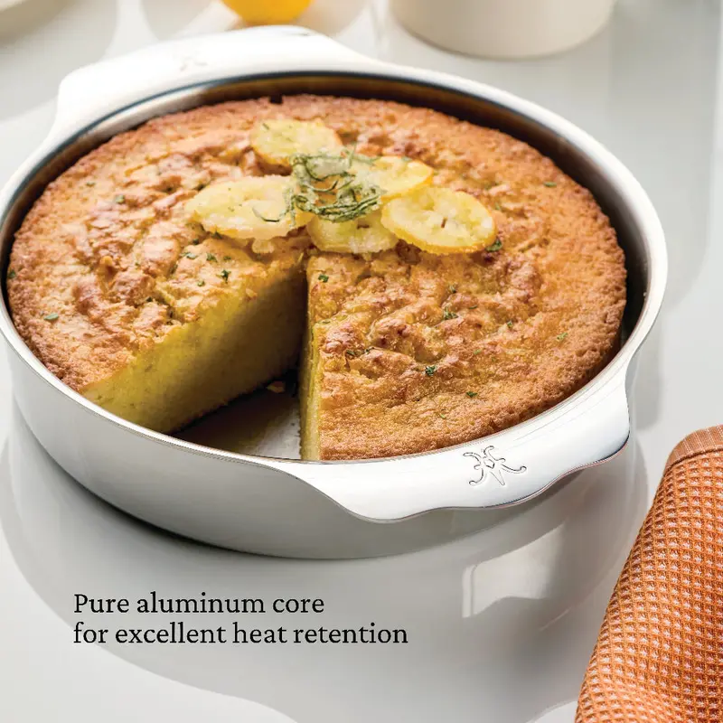 Hestan Ovenbond Round Ceramic-Coated Baking Dish For Casseroles And Roasts 1