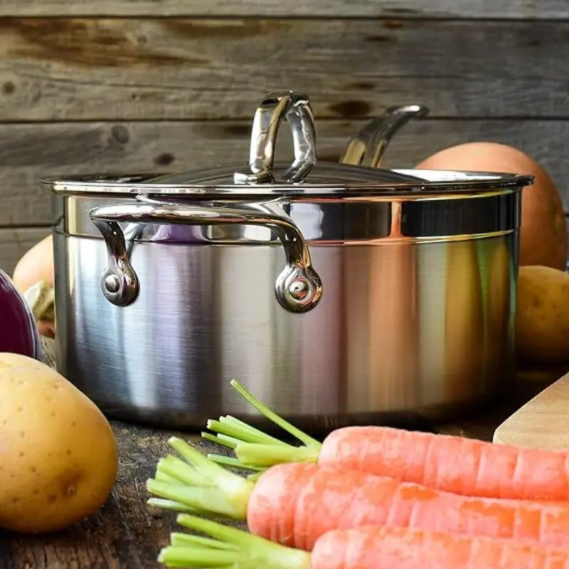 Hestan Probond 4-Quart Covered Saucepan With Helper Handle 1