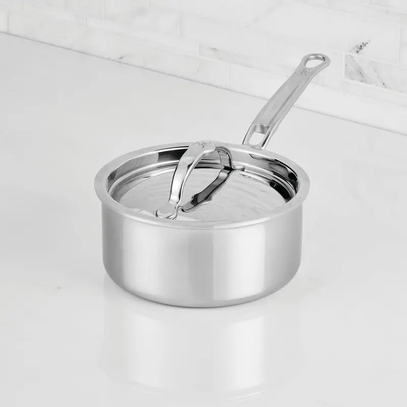 Hestan Probond Luxe 1.5-Quart Stainless Steel Saucepan With Lid 1