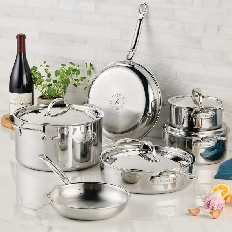 Hestan Probond Luxe 10-Piece Stainless Steel Cookware Collection 1