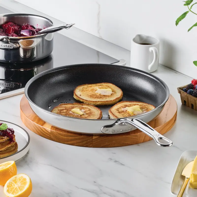 Hestan Probond Luxe 11-Inch Titum Nonstick Stainless Steel Skillet 1