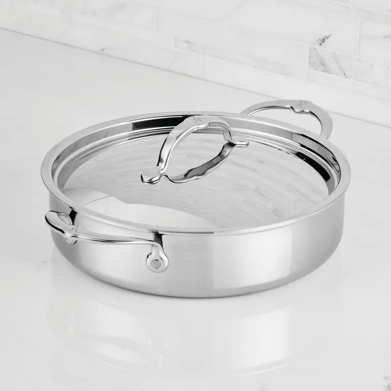 Hestan Probond Luxe 3.5-Quart Stainless Steel Sauteuse Braiser With Lid 1
