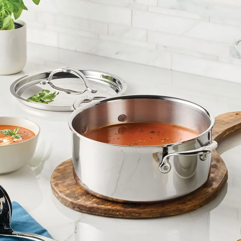 Hestan Probond Luxe 4-Quart Polished Stainless Steel Soup Pot 1
