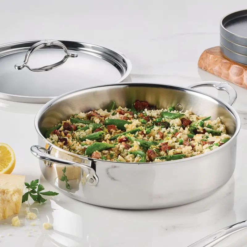 Hestan Probond Luxe 6-Quart Polished Stainless Steel Rondeau 1