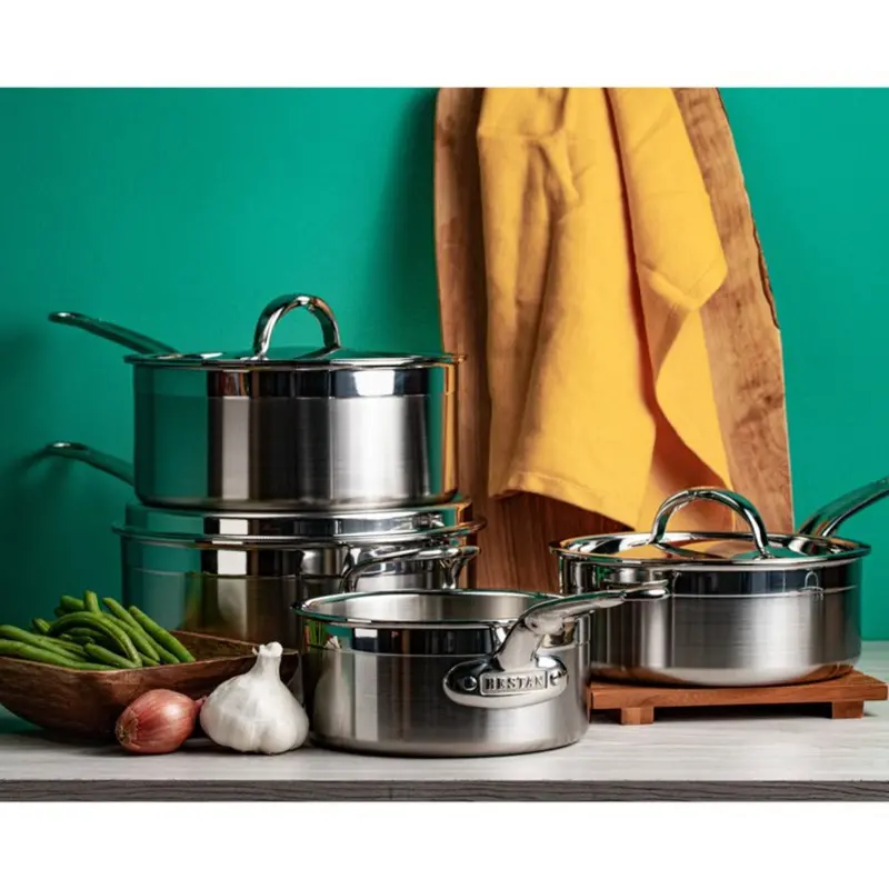 Hestan Probond Stainless Steel Saucepan With Cover 1