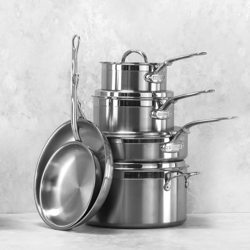 Hestan Probond Ultimate 10-Piece Stainless Steel Cookware Set 1