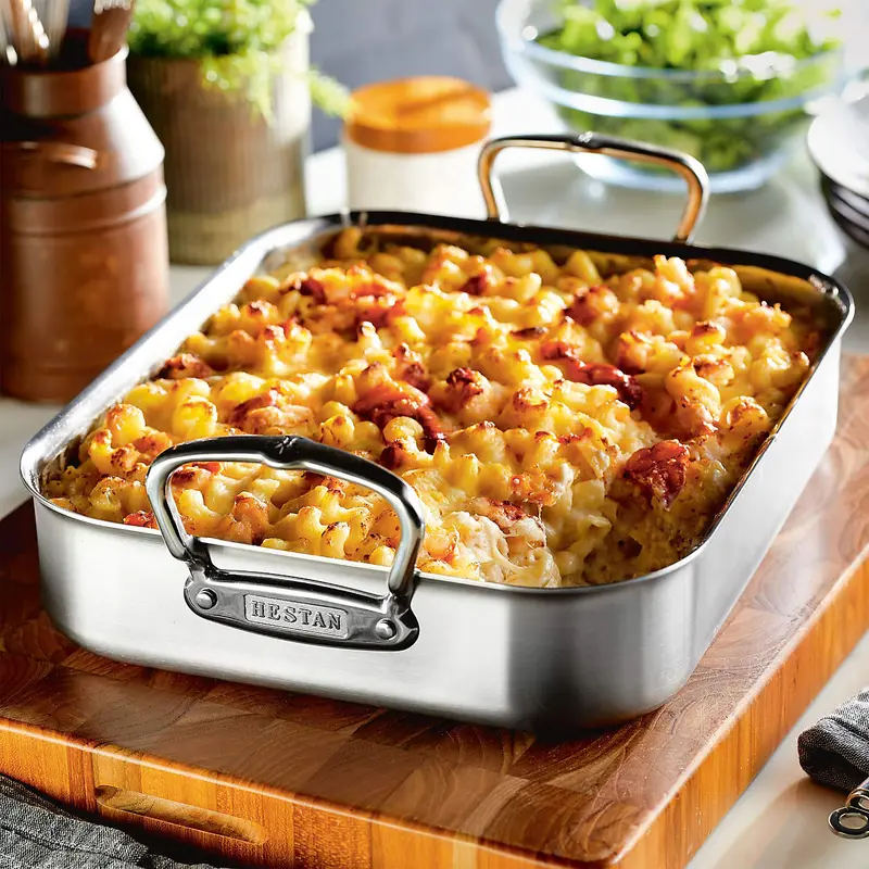 Hestan Provisions Clad Stainless Steel Roasting Pan With Rack 1