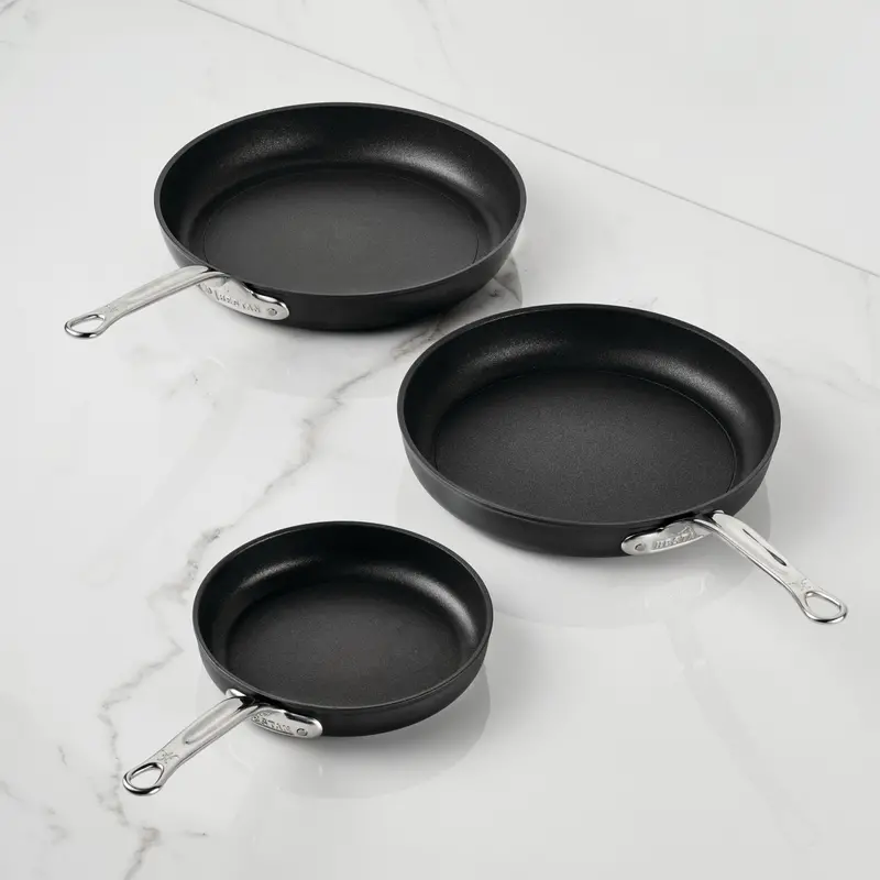 Hestan Titum Fusion 3-Piece Nonstick Skillet Collection – 8", 10", And 12" 1