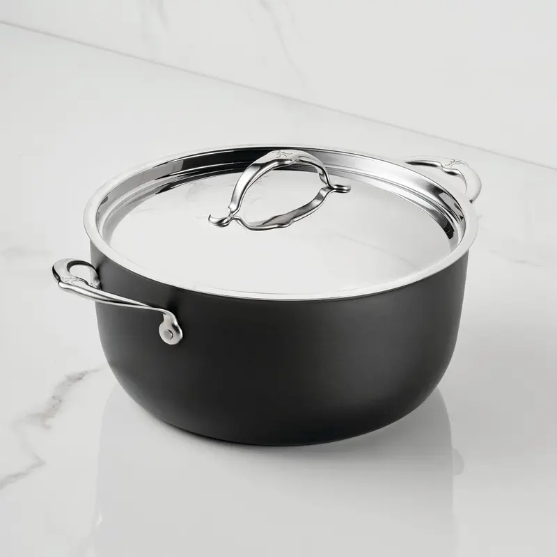 Hestan Titum Fusion 8-Quart Heavy-Duty Stock Pot With Glass Lid 1