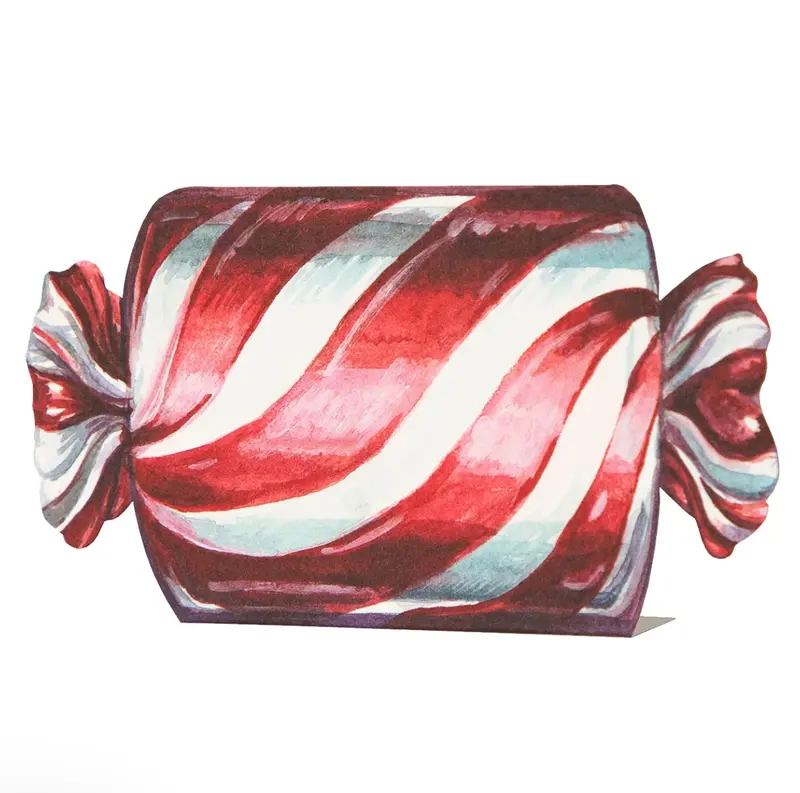 Hester & Cook Holiday Candy Place Cards – Festive Christmas Design (12-Pack) 1