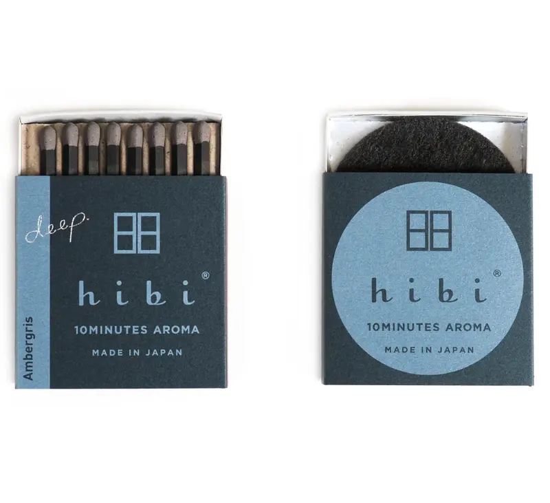 Hibi Incense Matches In Ambergris Scent – Pack Of 8 1