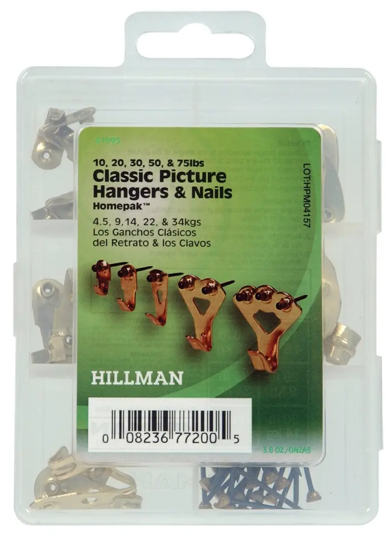 Hillman Homepak Assorted Picture Hangers And Mounting Nails 1