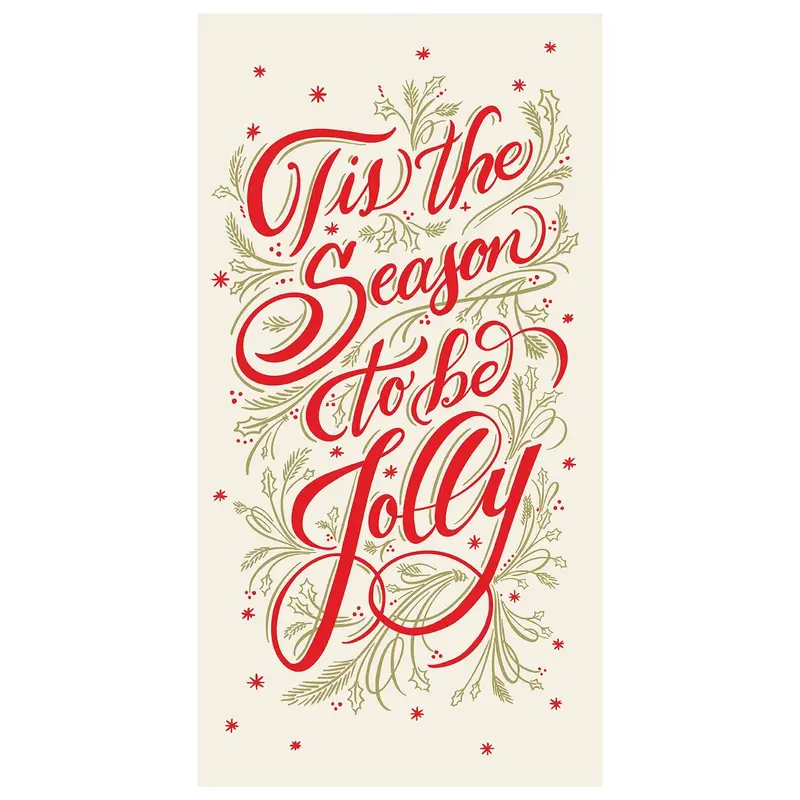 Holiday Guest Towels – Hester & Cook "Tis The Season" Collection, 16-Pack 1