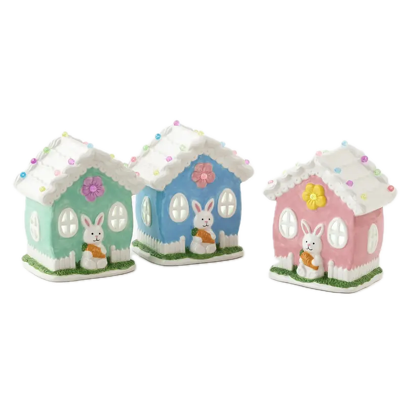 Illuminated Easter House Ornament – Color Variety, Sold Separately 1
