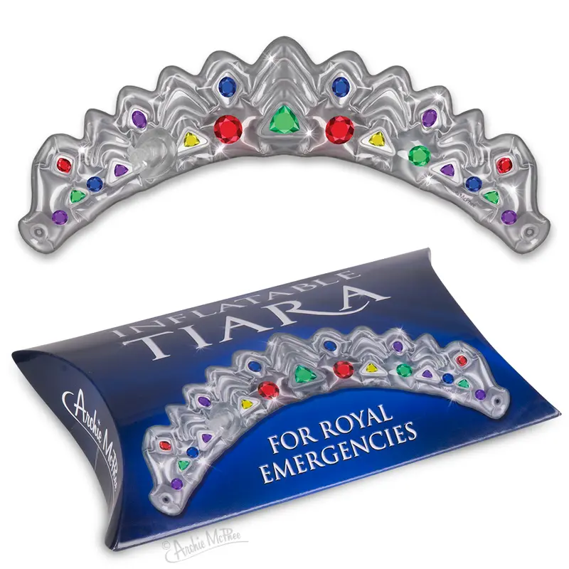 Inflatable Glitter Tiara For Parties 1