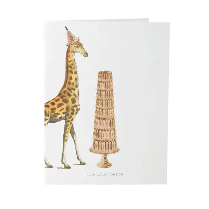 'It'S Your Party' Birthday Glitter Card – 3.5" × 5" Bold, Joyful Celebration Design 1