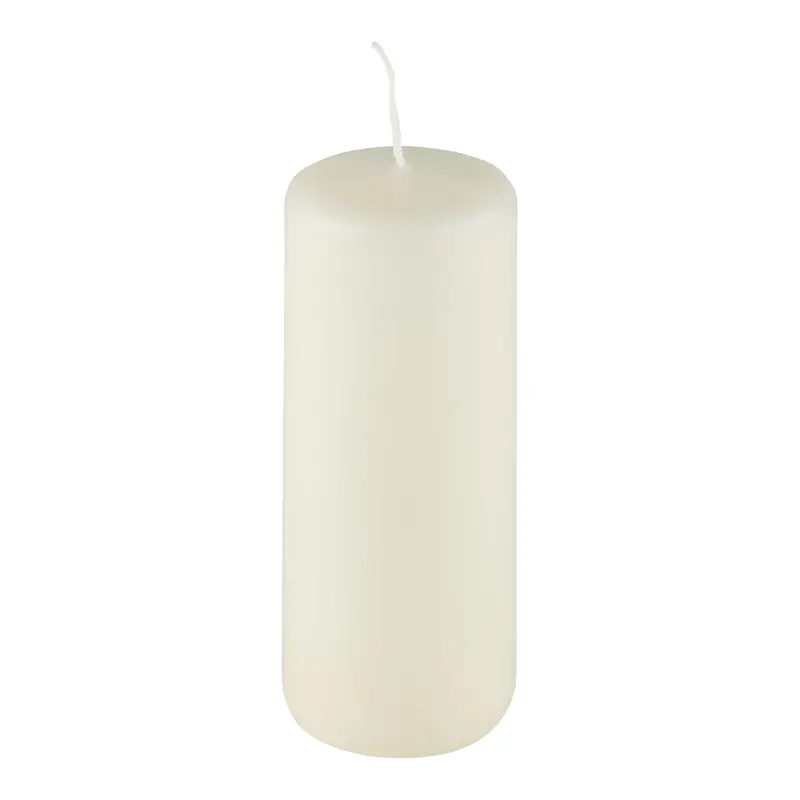 Ivory Pillar Candle – 5 Cm Wide × 12 Cm Tall 1