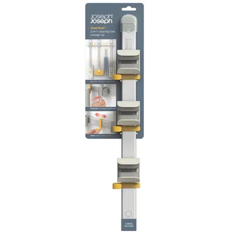 Joseph Joseph Cleantech Utility Tool Storage Rail – Wall-Mounted Organizer Rack 1