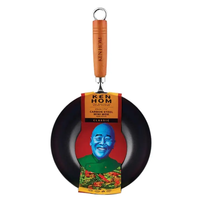 Ken Hom 7.75-Inch Non-Stick Carbon Steel Mini Wok – Classic Design 1