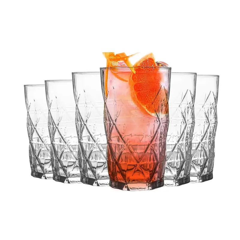 Keops Highball Glasses – 460Ml Tall Design, Set Of 6 1