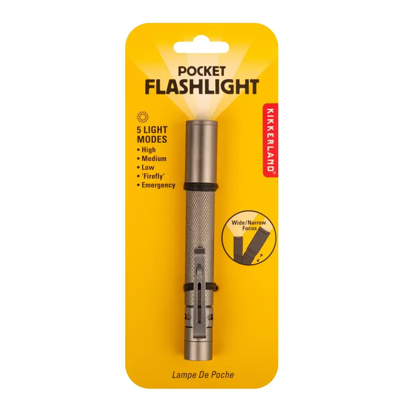 Kikkerland Compact Pocket Flashlight – Keychain-Sized Led Light 1