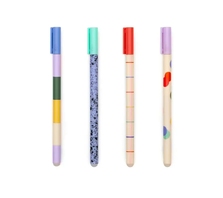 Kikkerland Erasable Ink Pens – Vibrant Assorted Colors, Individual Sale 1
